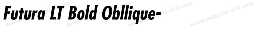 Futura LT Bold Obllique字体转换